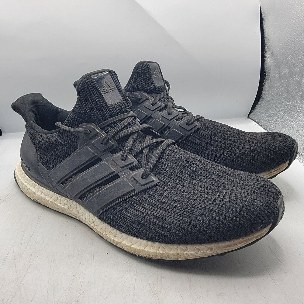 Adidas Ultraboost 4.0 Mens 14 DNA Black White Running Casual Shoes FY9318